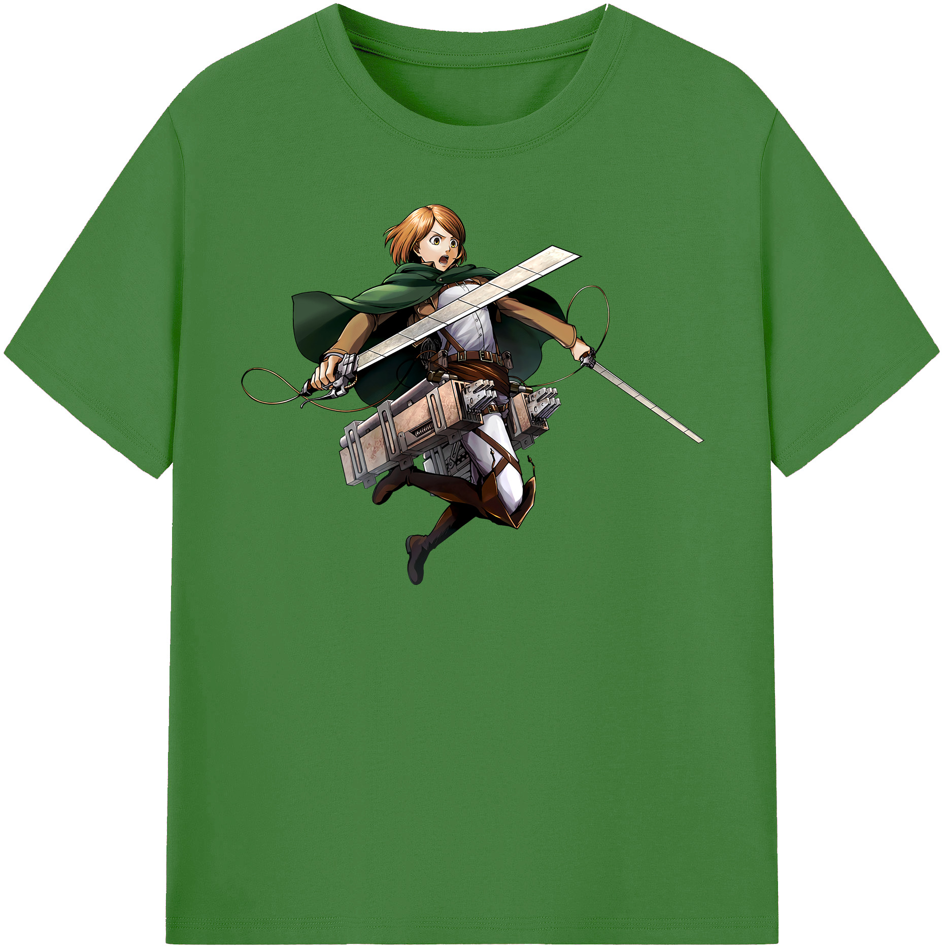 （画像用） 進撃の巨人 ペトラ·ラル Attack on Titan Petra Rall レディースカジュアルプリントTシャツ（綿100％）